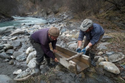 Egy nap Svaneti - én ásni az arany