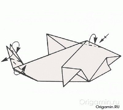 Origami papír Shark - minden origami (papír) Origami papír Shark - szól origami