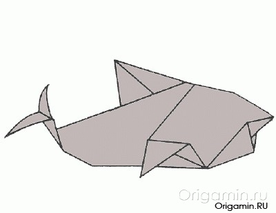 Origami papír Shark - minden origami (papír) Origami papír Shark - szól origami