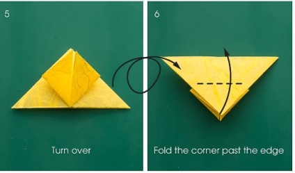 Origami pillangó diagram és lépésről lépésre