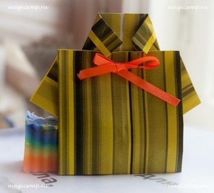Origami boríték boríték rendszer a papírpénz és a szív