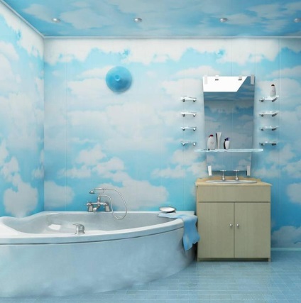 Díszítő fürdőszoba műanyag (39 fotó) modern kivitelben iparvágány
