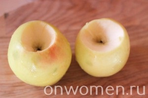 Sült alma a cukorral sütőben recept egy fotó