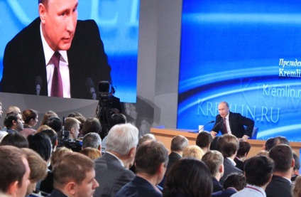 Sajtótájékoztató Vladimira Putina