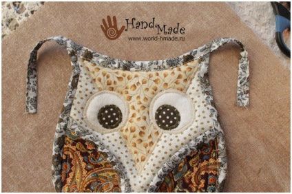 Potholder „bagoly” saját kezűleg (tack tack bagoly minta saját kezűleg, hogyan kell varrni a mester osztály bagoly baglyok szövet) Potholder „bagoly” saját kezűleg