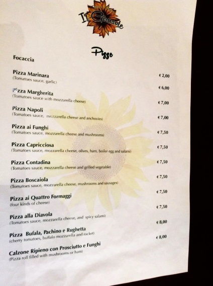 A munkát az olasz közétkeztetés (olasz ételek) A munkát az olasz vendéglátás