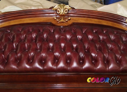 Реставрація шкіряних меблів дивана, крісла та стільців