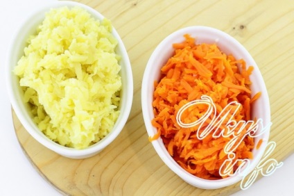 Saláta „Mimosa” sajttal és megőrzi - a klasszikus recept egy fotó