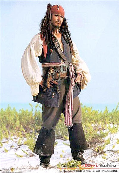 Hogy a minta a farsangi jelmez Jack Sparrow saját kezűleg, a lépésről lépésre (Fominov Aleksey Vasilevich) Hogy a minta a farsangi jelmez Jack Sparrow saját kezűleg, a lépésről lépésre