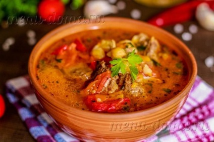 Shurpa bárány üzbég (egyszerű recept) (shourpa) Shurpa bárány üzbég (egyszerű recept)