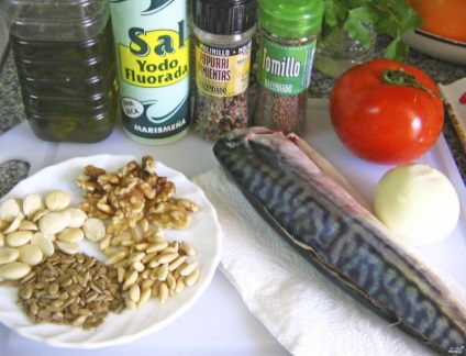 Makréla a sütőbe paradicsom - egy lépésről lépésre recept fotó (paradicsom) Makréla a sütőbe paradicsom - egy lépésről lépésre recept fotók