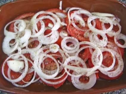 Makréla a sütőbe paradicsom - egy lépésről lépésre recept fotó (makréla) Makréla a sütőbe paradicsom - egy lépésről lépésre recept fotók