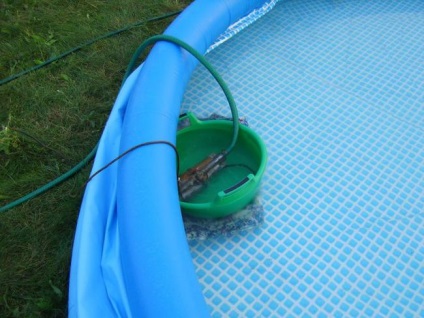 Víz elvezetését a medence automatizálási rendszer, szabvány a kertben és a tóba, szeptikus tartály, fotó, videó