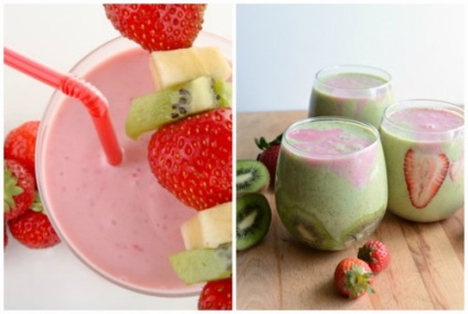 Smoothies származó kivi- egyszerű és finom házi receptek (turmixok kiwi egyszerű finom házi receptek epres tej alma banán körte uborka zeller GRT videó útmutató) Smoothies származó kivi- egyszerű és finom házi receptek