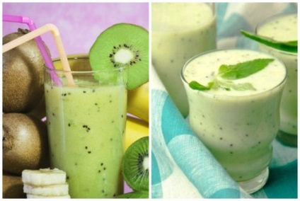 Smoothies származó kivi- egyszerű és finom házi receptek (turmixok kiwi egyszerű finom házi receptek epres tej alma banán körte uborka zeller GRT videó útmutató) Smoothies származó kivi- egyszerű és finom házi receptek