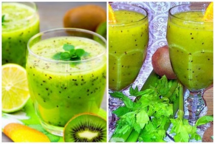 Smoothies származó kivi- egyszerű és finom házi receptek (turmixok) Smoothies származó kivi- egyszerű és finom házi receptek