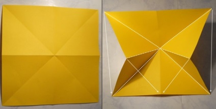 Ceruza csésze kezével moduláris origami papír
