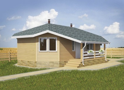 Építése faházak, kulcsrakész, olcsó (a részleteket Cottage gerenda) Építése faházak, kulcsrakész, olcsó