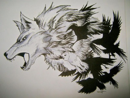Татуювання вовк, оскал вовка, значення тату, 31 фото
