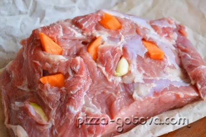 Borjú sült a sütőben fóliával - recept fotókkal (recept) Borjú kemencében sült fólia - a recept egy fotó