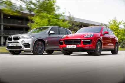 Test Drive BMW X5 m ellen Porsche Cayenne turbo s