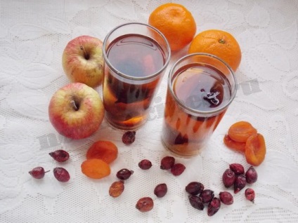 Uzvar - kompót szárított gyümölcs egy lépésről lépésre recept fotók (növekményes) Uzvar - kompót szárított gyümölcs lépésről lépésre recept fotók