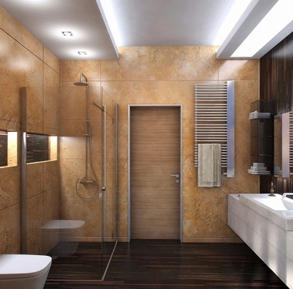 Lehetőségek fürdőszoba tervezés a házban, válogatott képek belsővel és tervezési ötletek