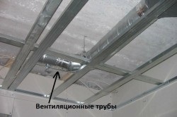 Szellőző mennyezeti funkciók munka (munka) Szellőzés a mennyezeti funkciók működnek