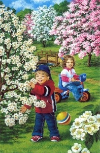 Tavaszi képek gyerekeknek