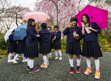 Japán iskolás - japán lányok fotó