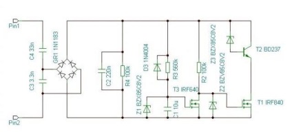 Előtét elektronikus áramkör 2h36