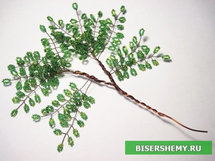 Birch - gyöngyfűzés, színsémáit gyöngy szövés lépésről lépésre fényképek kezdők (Vegyük a huzal átmérőjének) Birch - gyöngyfűzés, színsémáit gyöngy szövés lépésről lépésre fotók kezdőknek