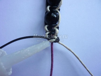 Shambhala karkötő viaszos zsinór (Shamballa karkötő a kezét) Shambhala karkötő viaszos zsinór