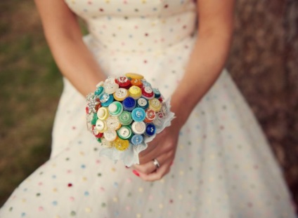 Csokor gombok - az eredeti tartozékot a menyasszony