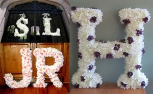 A betűk az esküvőn - kreatív dekoráció az ünnep!