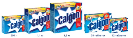 Calgon 2in1 - vízlágyító és minőségének javítása, a mosás