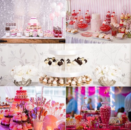 Candy bar (Kendi Bar), hogy az esküvői fotók és példák Csokit