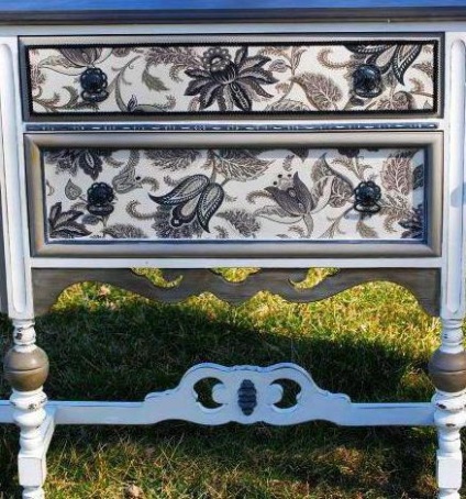 Decoupage komód stílus Shabby-chic kezük (decoupage) Decoupage komód stílus Shabby-chic kezük