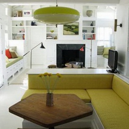 A kanapé a konyhában - az elegáns és kényelmes belső