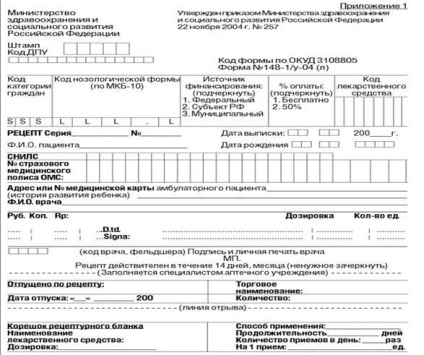 Forms recept