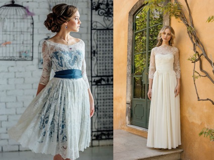 Fényképek esküvői ruhák a stílus Provence