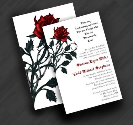 Gothic esküvő - tövis és rózsák