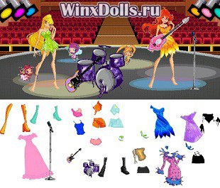 Játékok a lányok Winx tündérek