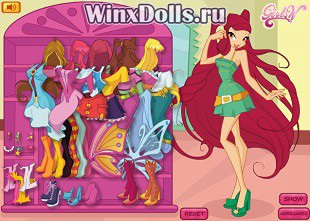 Játékok a lányok Winx tündérek