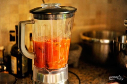 Olasz paradicsom leves - egy lépésről lépésre recept fotók