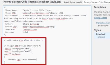 Hogyan kell biztonságosan hozzá egyéni css stílusokat plugins és témák wordpress