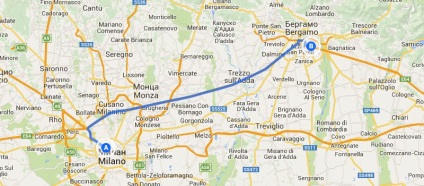 Hogyan lehet eljutni a repülőtérről Milan Bergamo