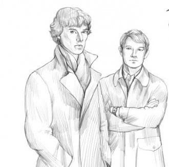 Hogyan kell felhívni Benedict Cumberbatch (Sherlock Holmes) ceruza szakaszaiban