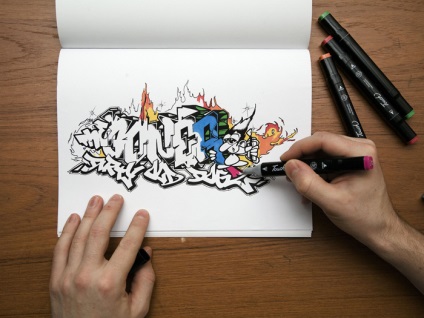Hogyan lehet megtanulni rajzolni graffiti - graffiti, hogyan kell felhívni a ceruza, papír
