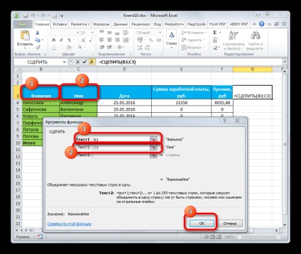 Hogyan lehet kombinálni oszlopok Excel